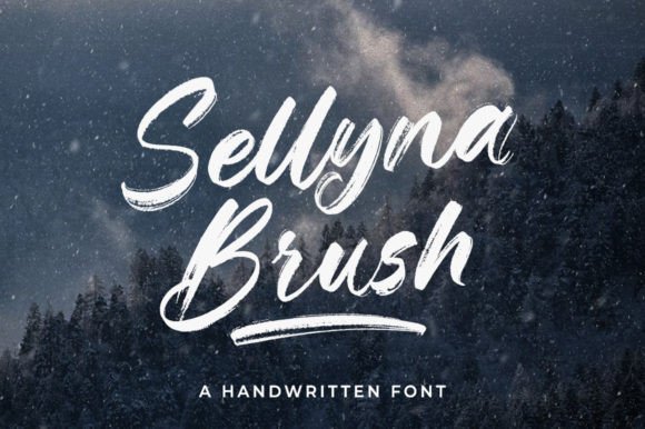 Sellyna Brush — A Handwritten Font That Feels Alive