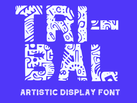 Tribal Doodle: Where Bold Typography Meets Creative Freedom
